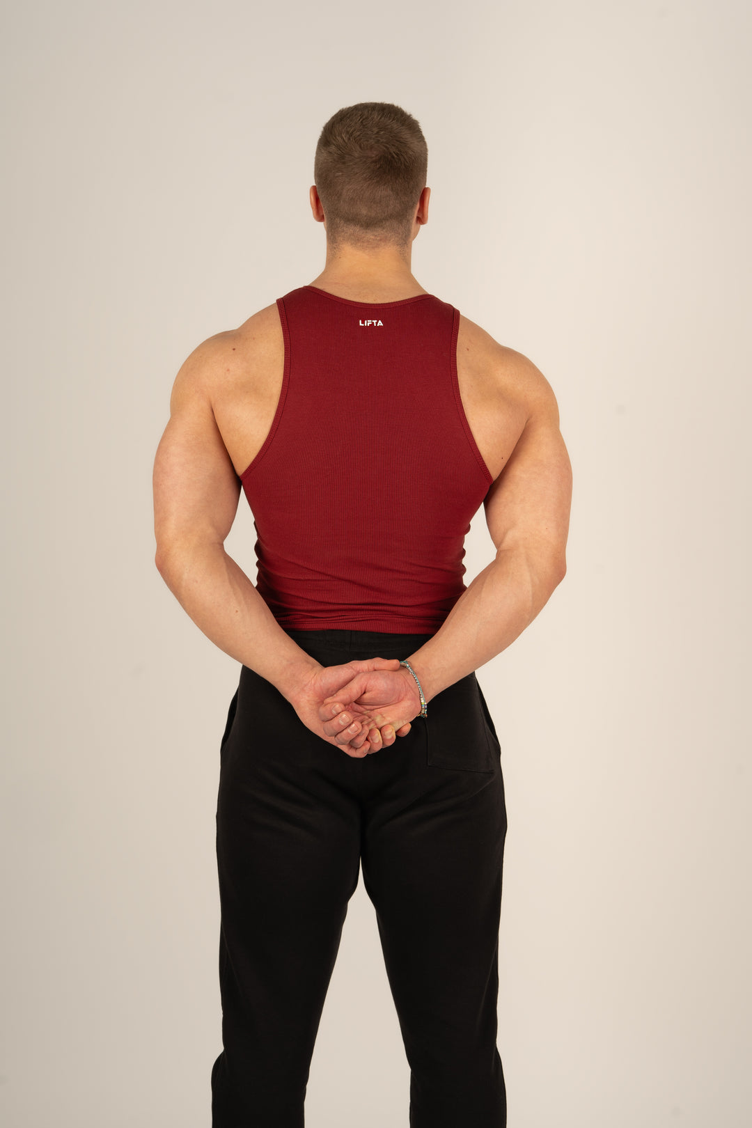 Core Ribbed Tank Top V1 - Deep Ruby