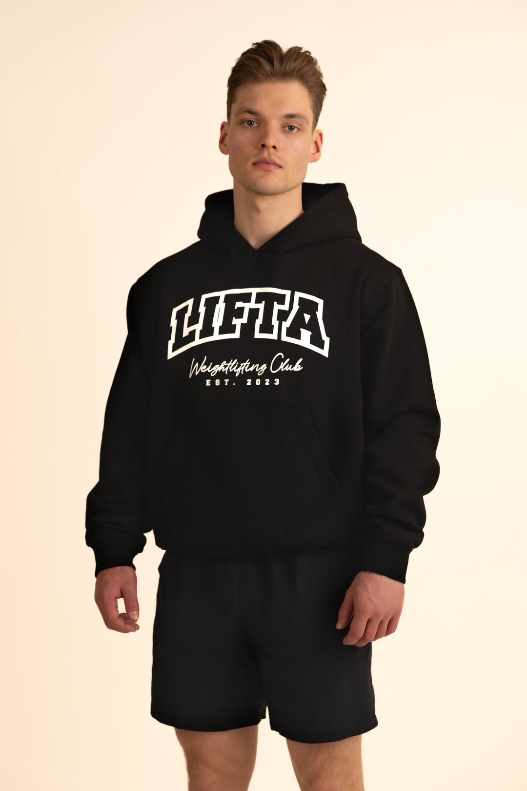 Club Pullover Hoodie - Pure Black