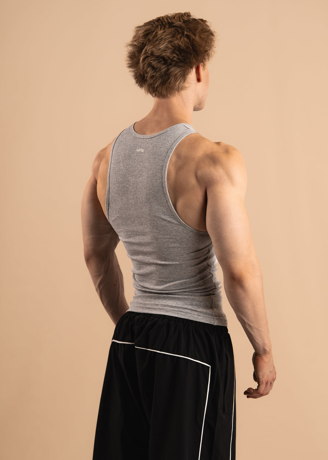 Core Ribbed Tank Top - Heather Gray