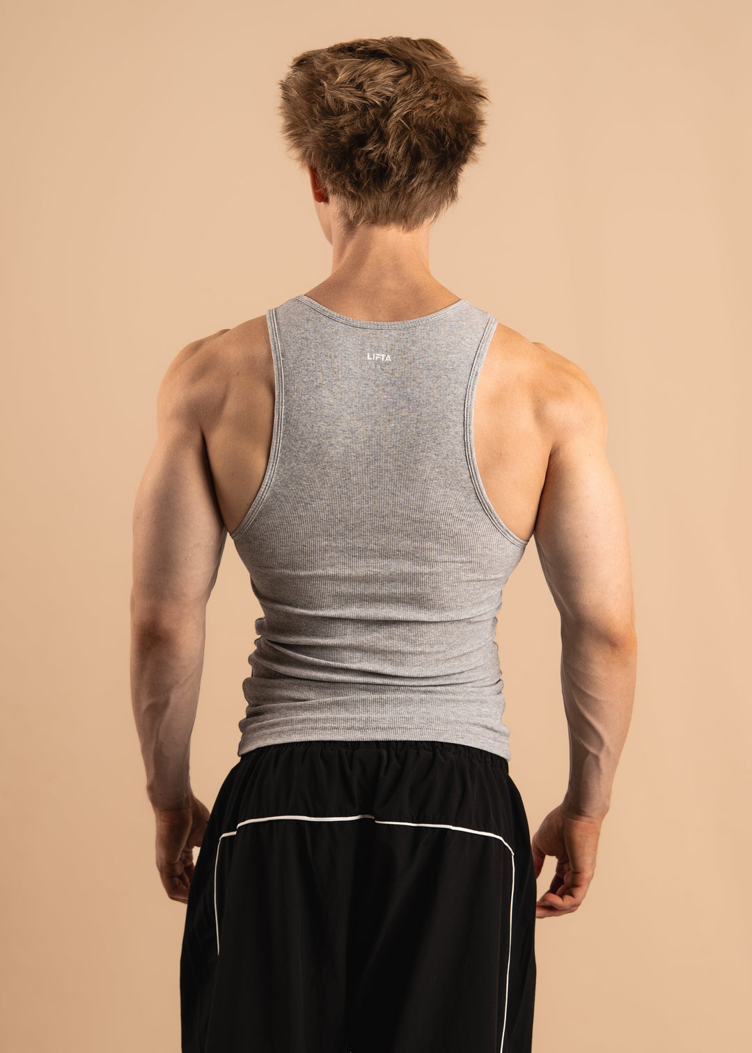 Core Ribbed Tank Top - Heather Gray