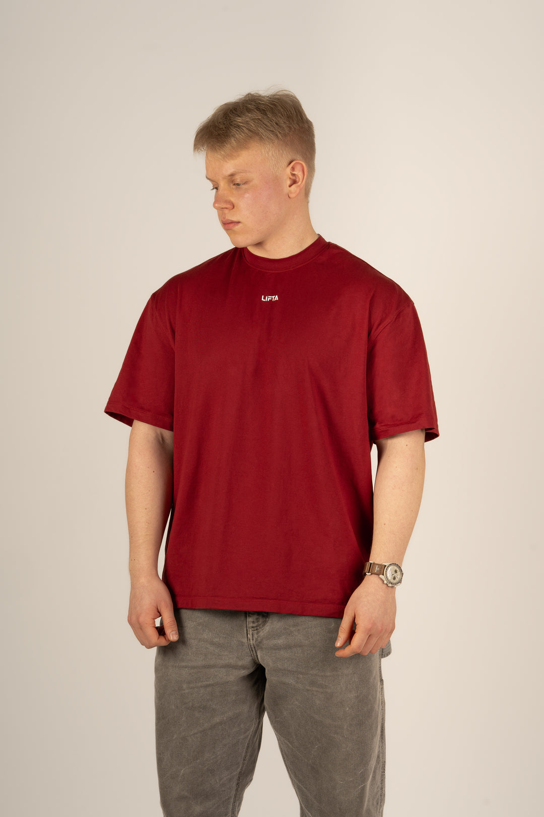 Core Oversize T-Paita - Deep Ruby