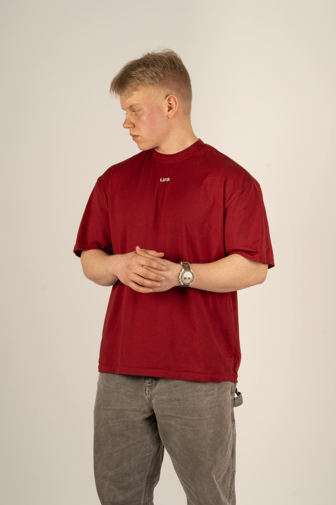 Core Oversize T-Shirt - Deep Ruby