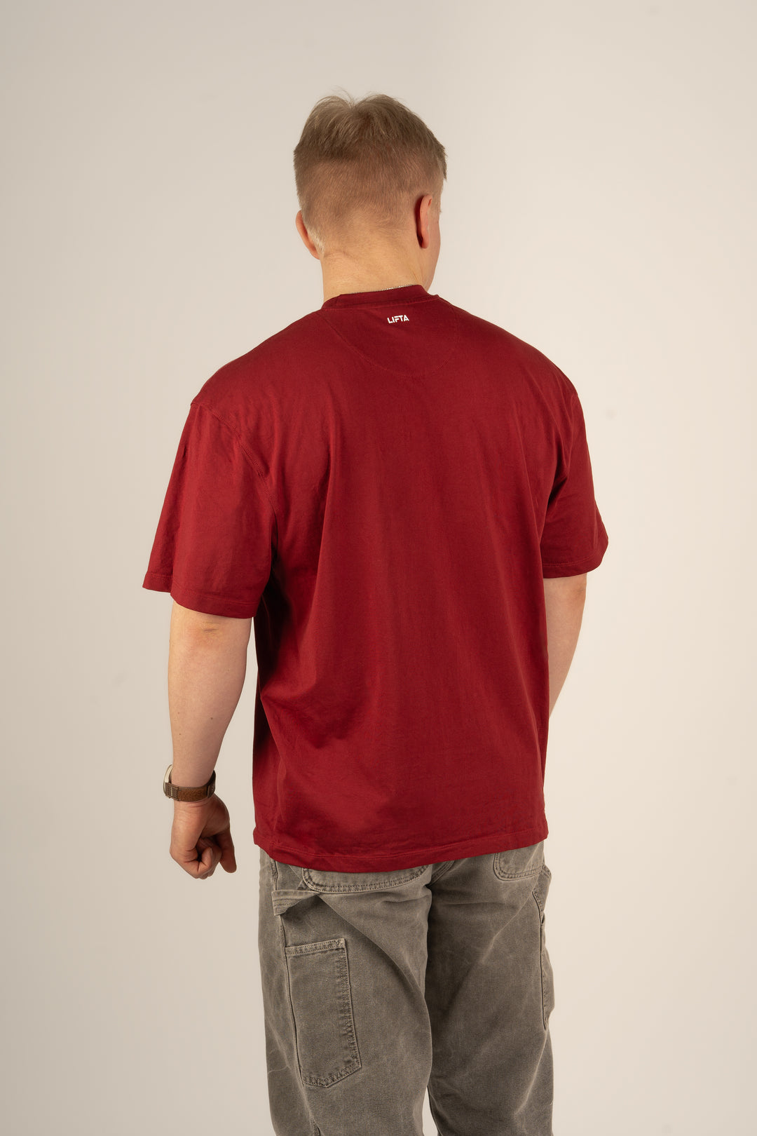 Core Oversize T-Paita - Deep Ruby