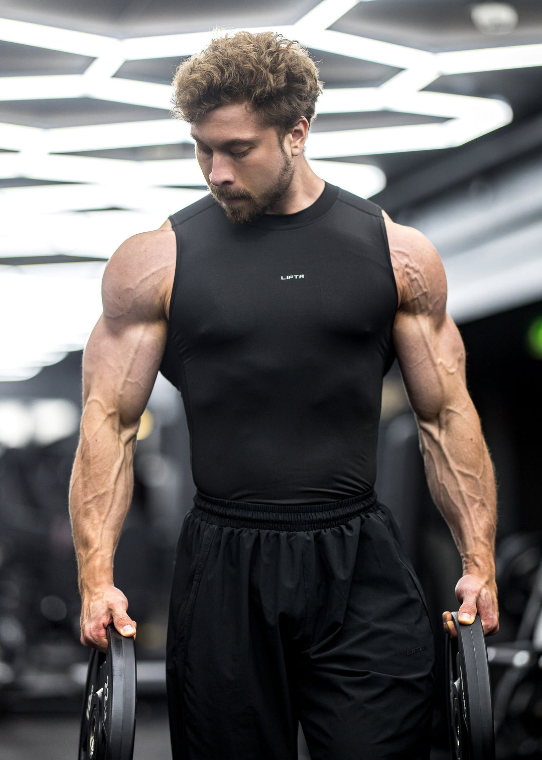 Sport Compression Cutoff - Pure Black
