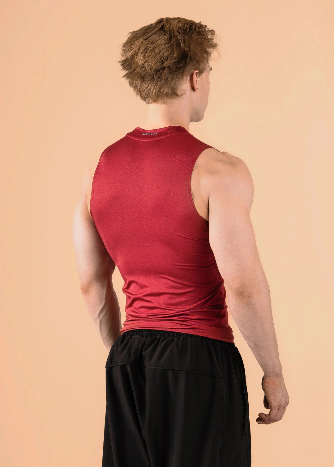 Sport Compression Cutoff - Crimson