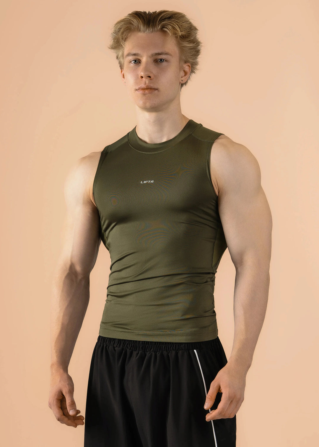 Sport Compression Cutoff - Olive