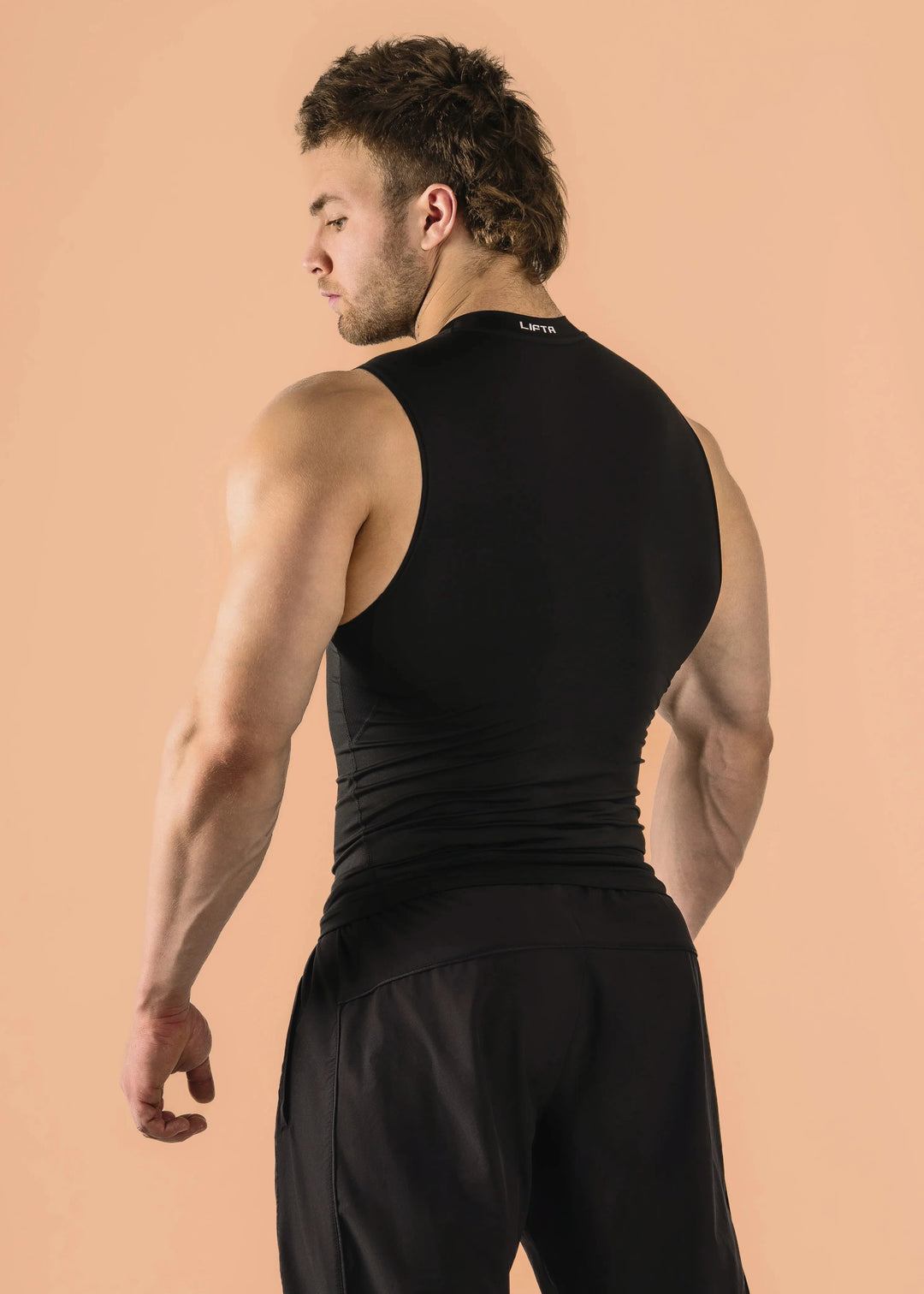Sport Compression Cutoff - Pure Black