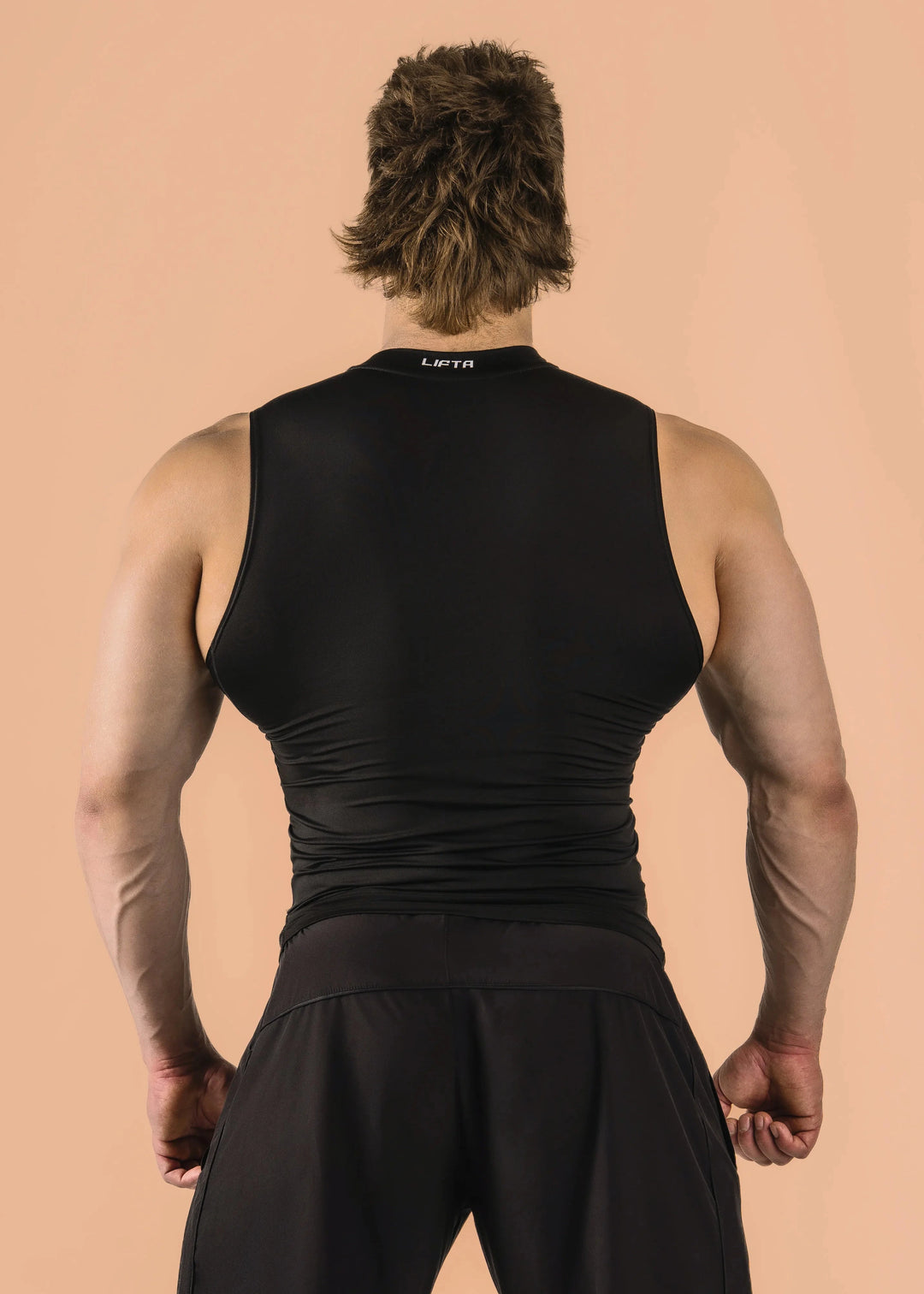 Sport Compression Cutoff - Pure Black