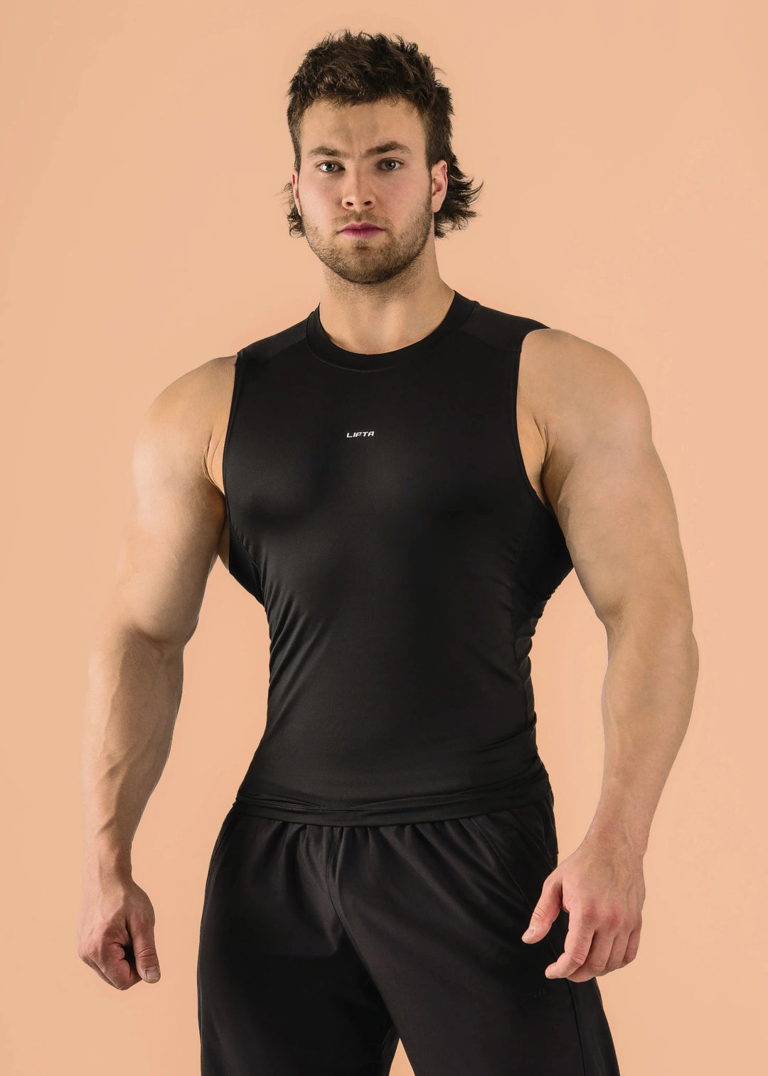 Sport Compression Cutoff - Pure Black