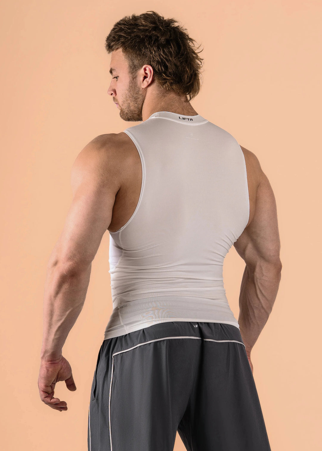 Sport Compression Cutoff - Pure White