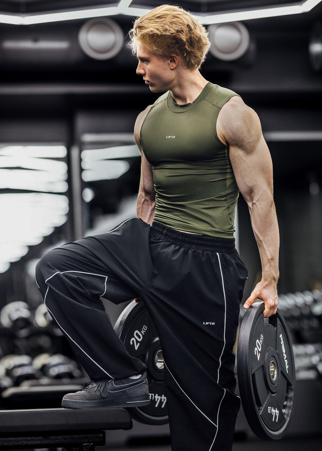 Sport Compression Cutoff - Olive
